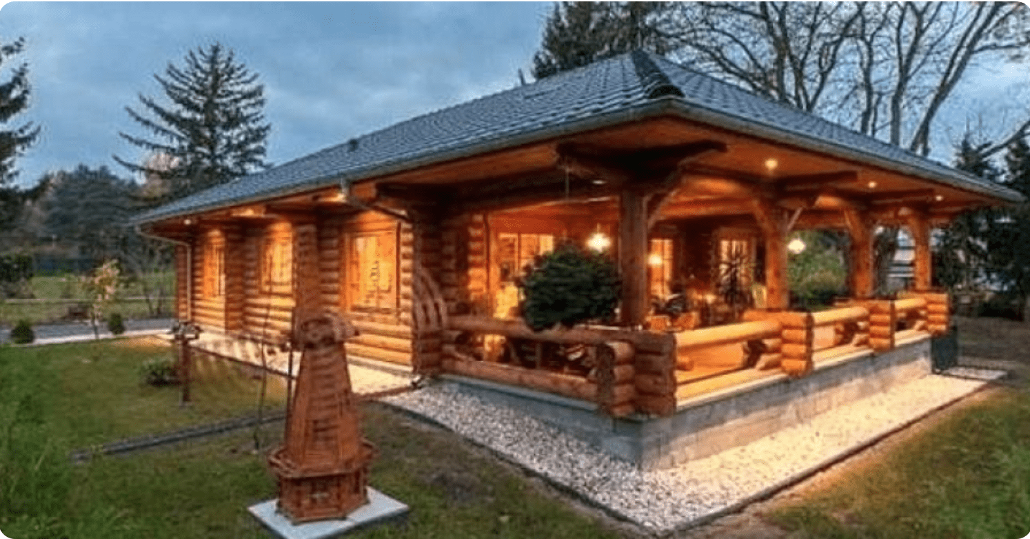  Cozy Log Cabin  With The Perfect Open Floor Plan