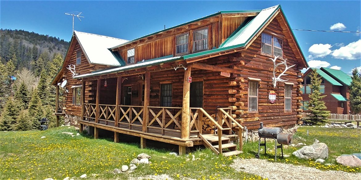 Stunning Log Home With a Spacious Porch
