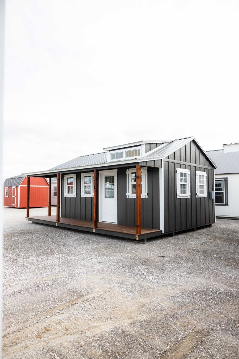 Charming 18x24 Gable Cottage with Covered Porch – Only $17,411
