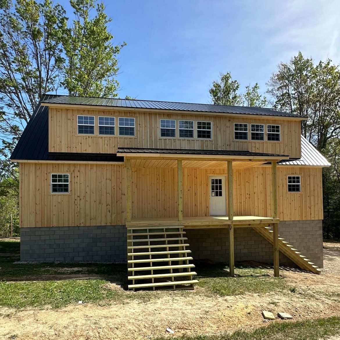 Stunning 30x50 Two-Story Cabin with Porch – Just $76,900!