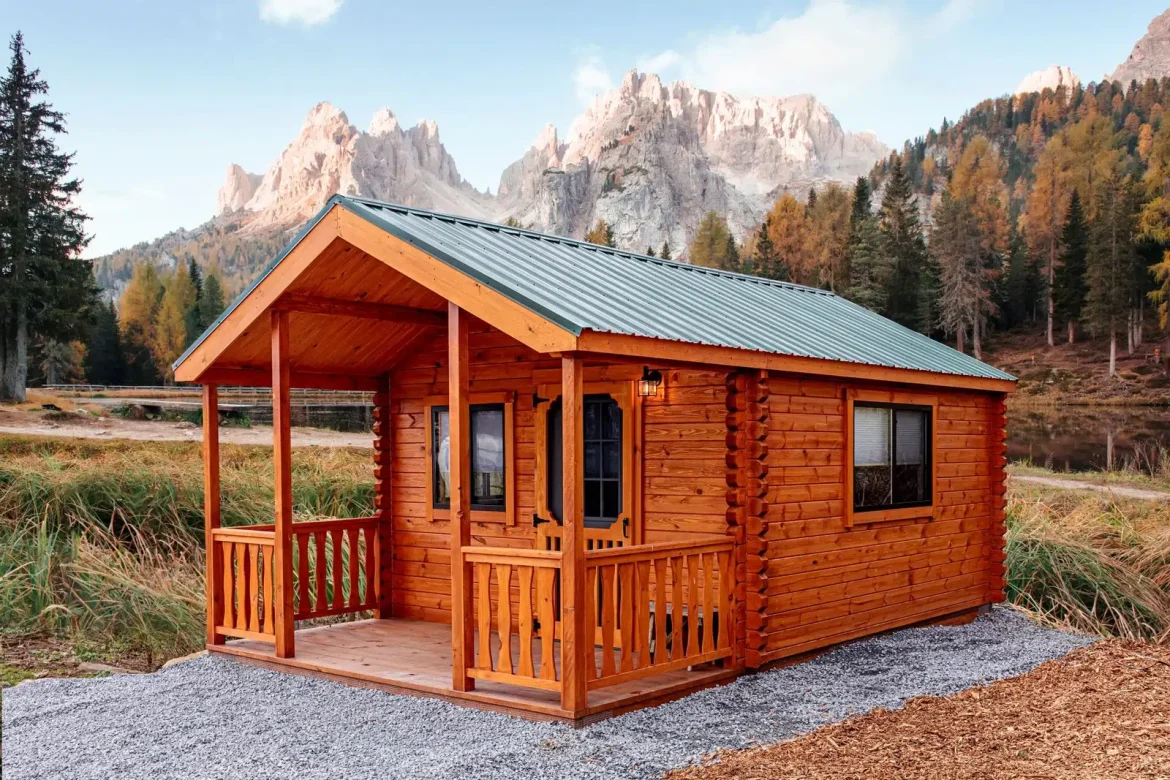 This Charming 195 Sq Ft Cabin with Porch Starts at Just $29,900