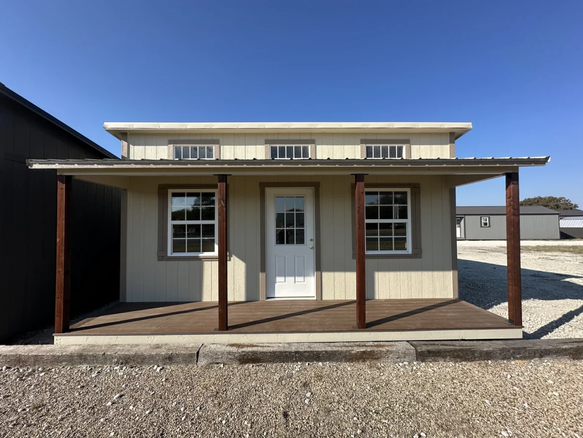 14×20 Cottage Cabin With a Porch for $13,148