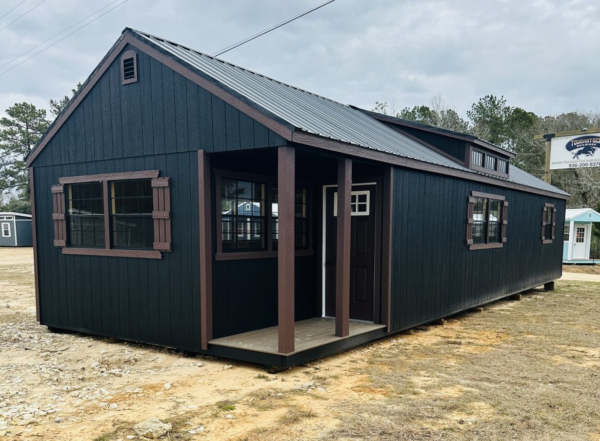 16×48 Cabin with a Charming Side Porch & Dormer - Under $25,000